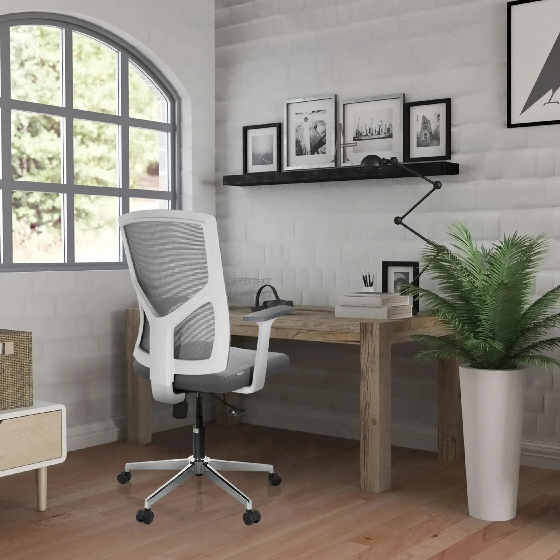 BRETON BASE W - Home Office Bürostuhl Grau