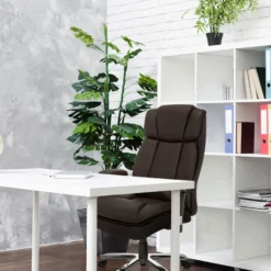 BUILDER XXL I | Kunstleder - XXL Drehstuhl Dunkelbraun