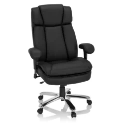 BUILDER XXL I | Kunstleder - XXL Drehstuhl Schwarz