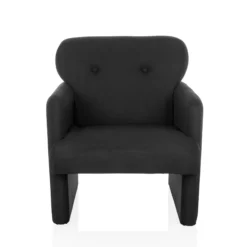 CARIPITO | 1-Sitzer | Stoff - Loungesessel Schwarz