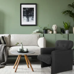 CARIPITO | 1-Sitzer | Stoff - Loungesessel Schwarz