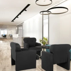 CARIPITO | 1-Sitzer | Stoff - Loungesessel Schwarz