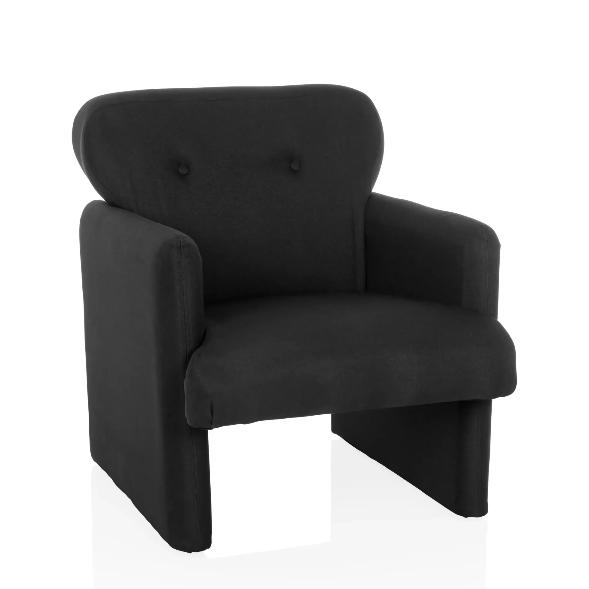 CARIPITO | 1-Sitzer | Stoff - Loungesessel Schwarz