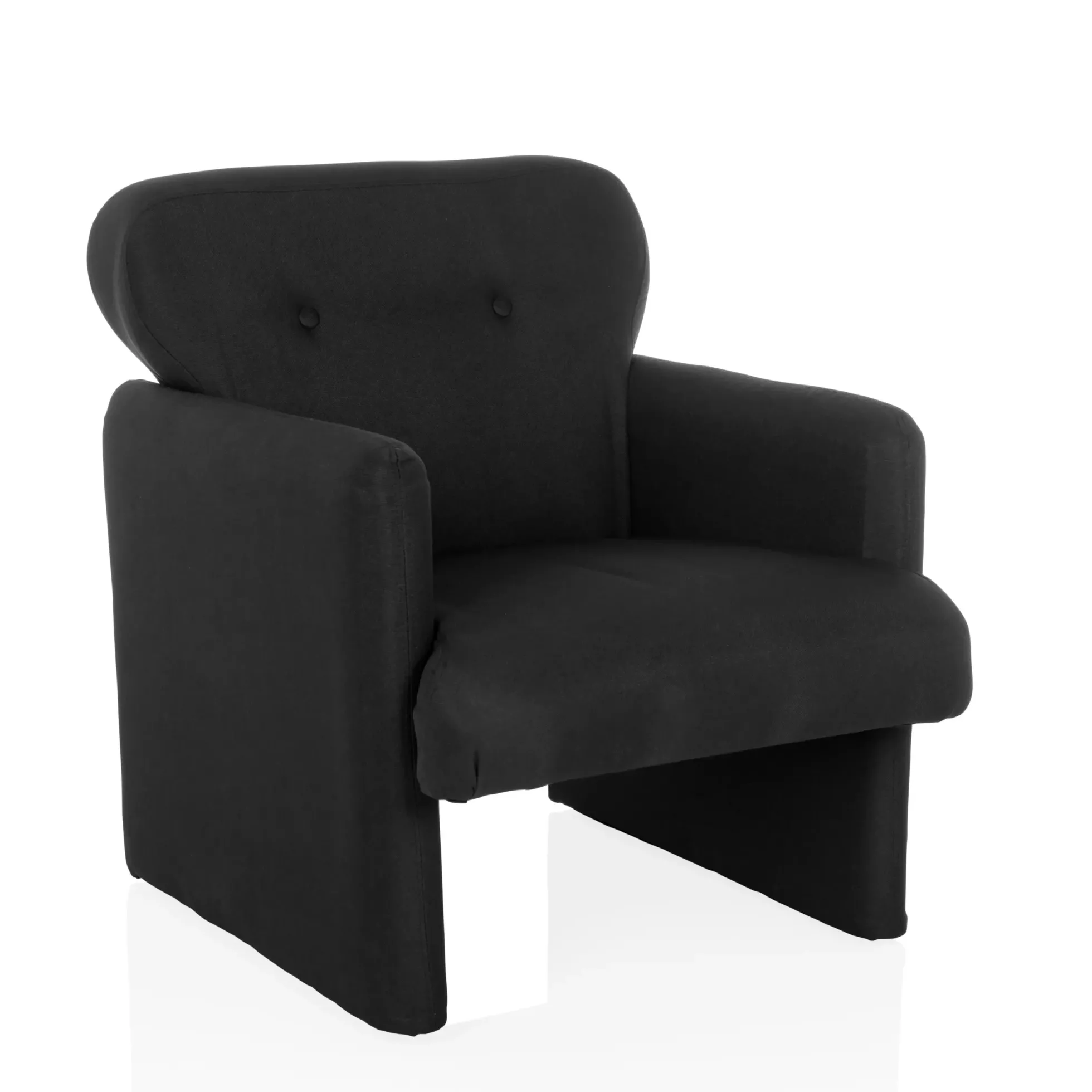 CARIPITO | 1-Sitzer | Stoff - Loungesessel Schwarz