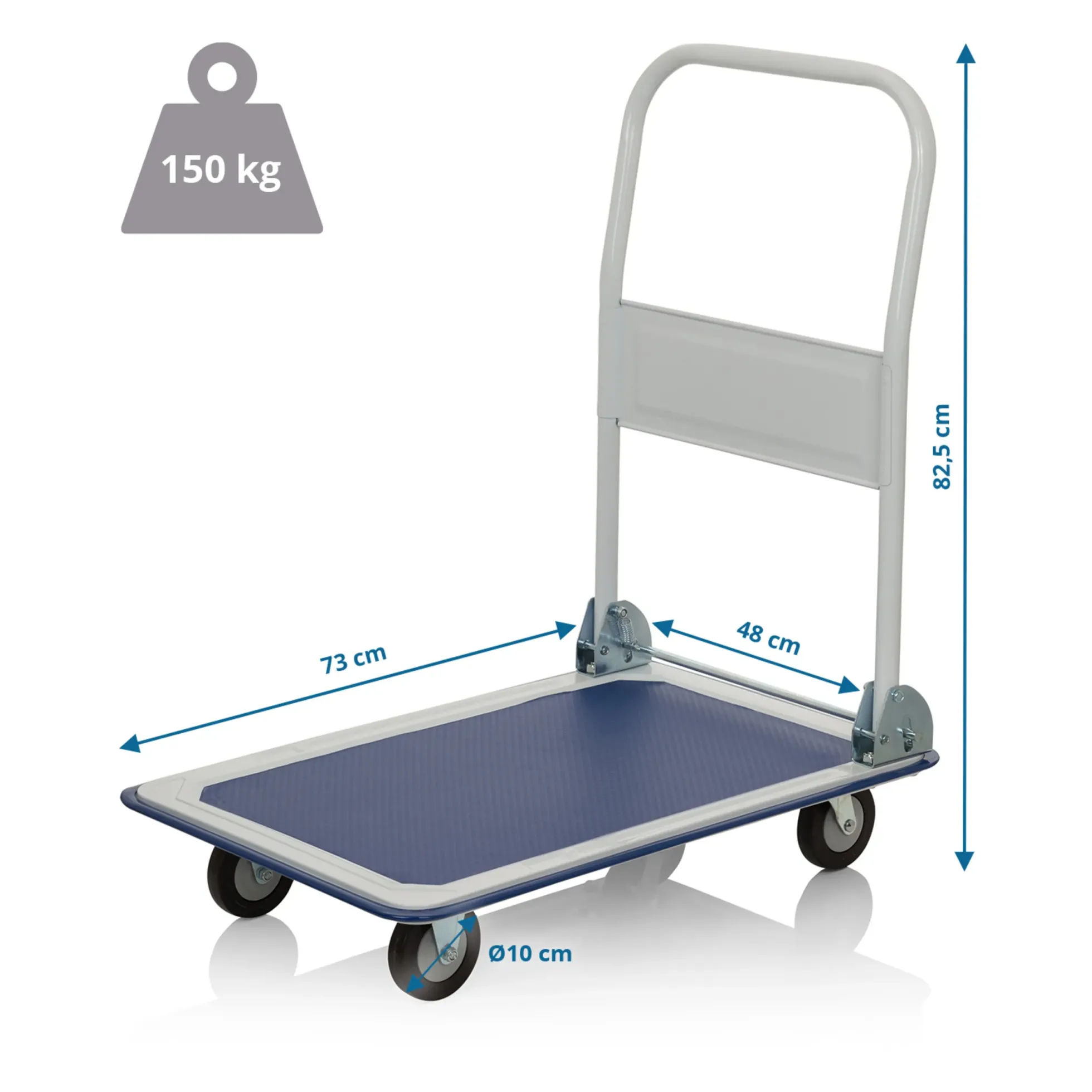 CARRY - Plattformwagen Blau/Weiß