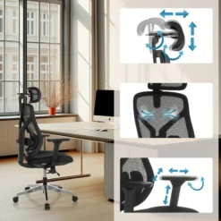 CASSILIS B - High End Bürostuhl Schwarz