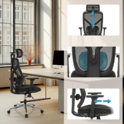 CASSILIS B - High End Bürostuhl Schwarz