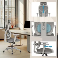 CASSILIS W - High End Bürostuhl Grau