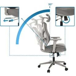 CASSILIS W - High End Bürostuhl Grau