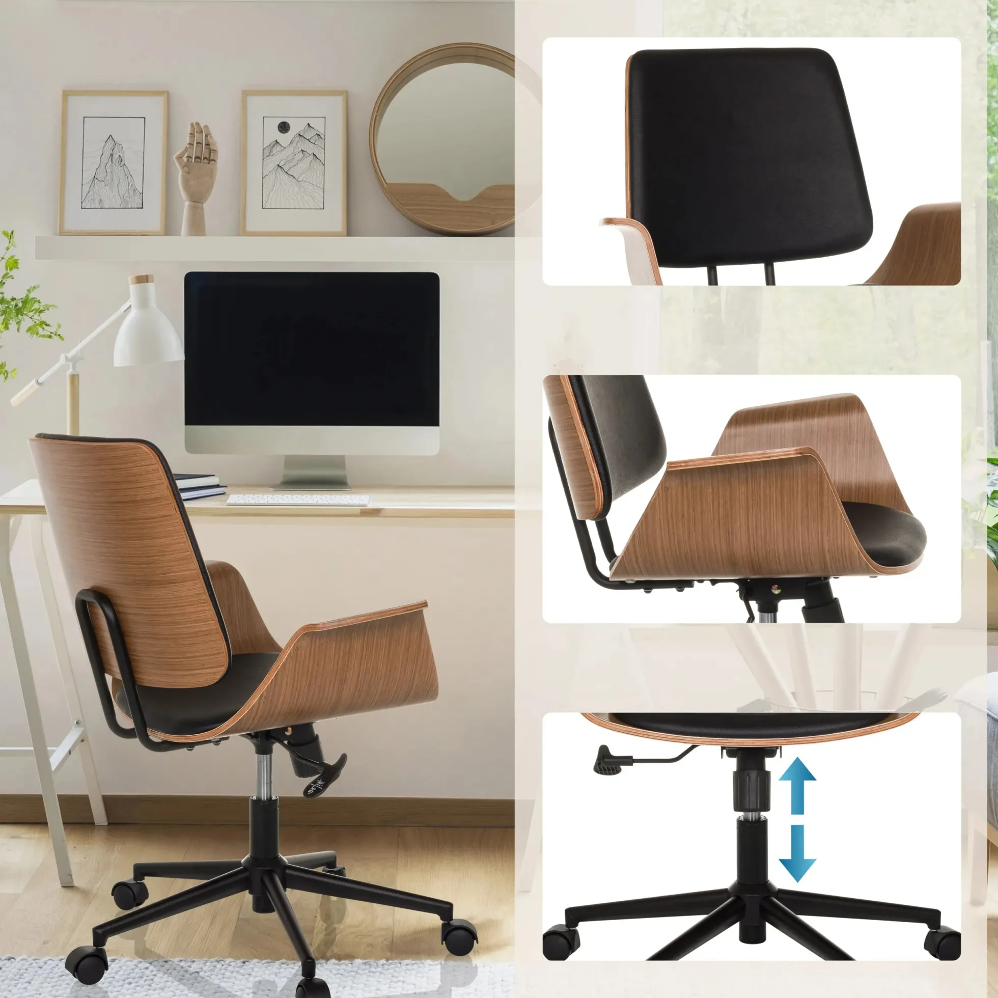 CENCA II - Home Office Bürostuhl Schwarz