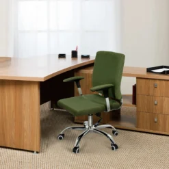 CHARLES I - Home Office Chefsessel Grün