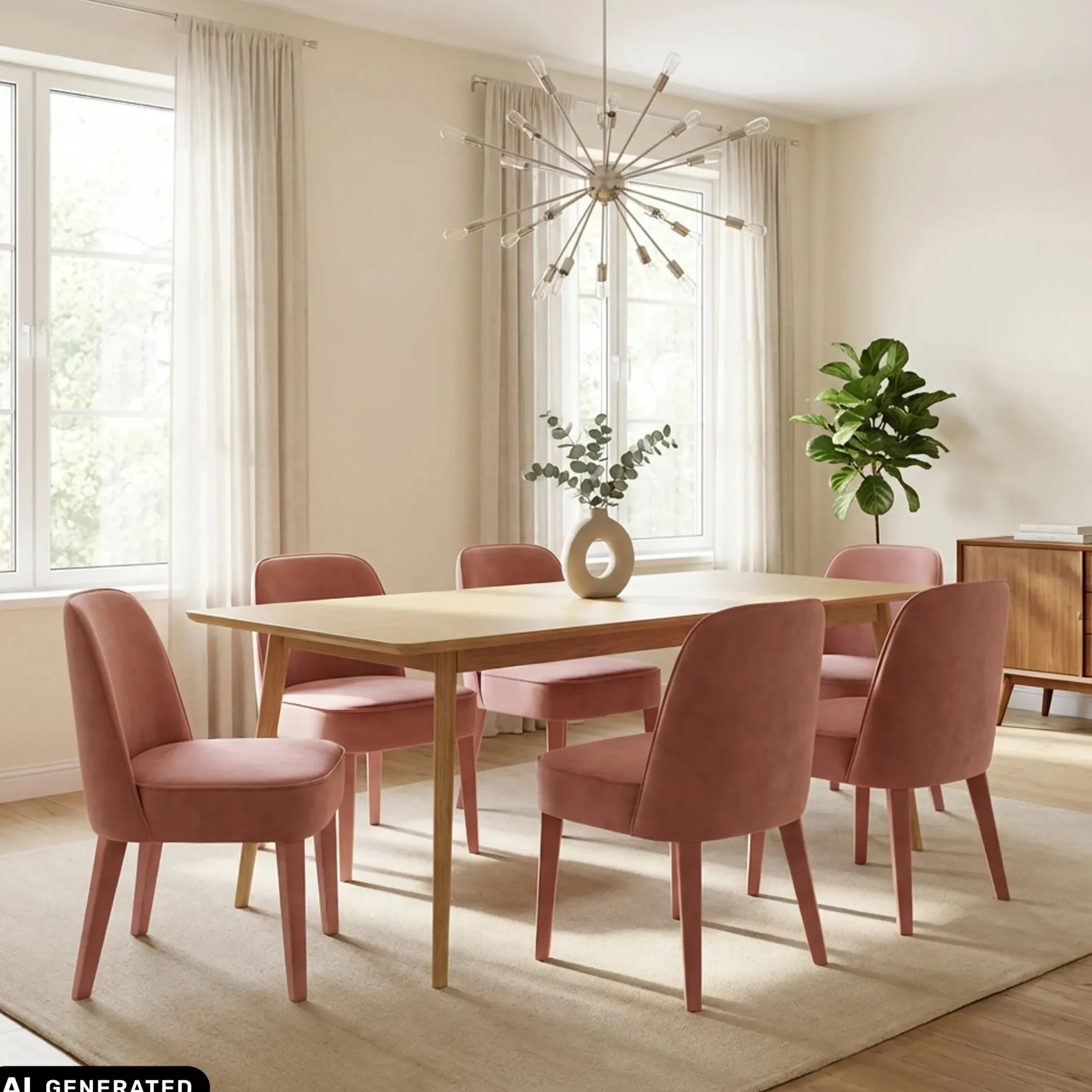 Chelsea UP1 - Polsterstuhl Rosa