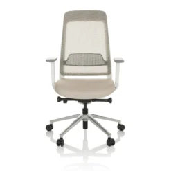 CHIARO T2 WHITE - Profi Bürostuhl Beige/Grau