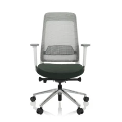 CHIARO T2 WHITE - Profi Bürostuhl Schwarzgrün/Grau