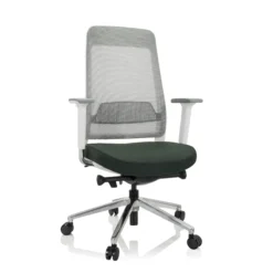 CHIARO T2 WHITE - Profi Bürostuhl Schwarzgrün/Grau