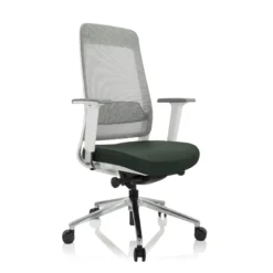 CHIARO T2 WHITE - Profi Bürostuhl Schwarzgrün/Grau