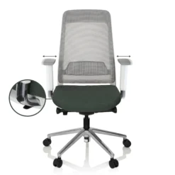 CHIARO T2 WHITE - Profi Bürostuhl Schwarzgrün/Grau