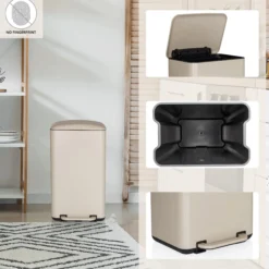 CLEAN BEVA | 30L - Mülleimer Beige