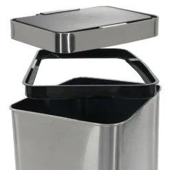 CLEAN IV | 60L - Sensor-Mülleimer Silber