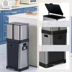 CLEAN 3 | 32L - Mülleimer Silber
