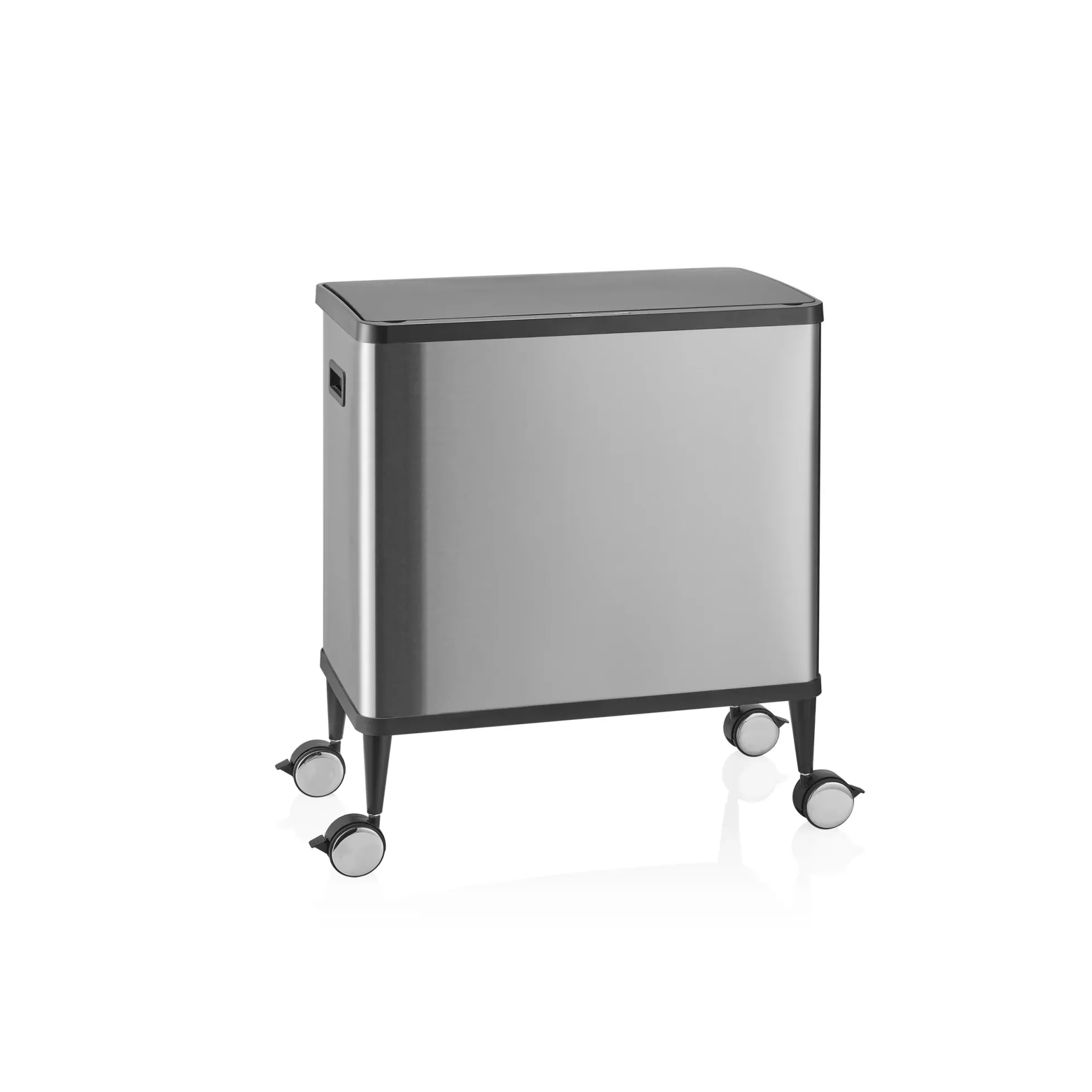 Clean Mobile | 2 x 24L - Mülleimer Silber