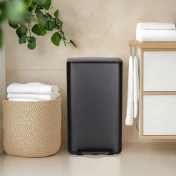 CLEAN NATURA | 30L - Mülleimer Schwarz matt