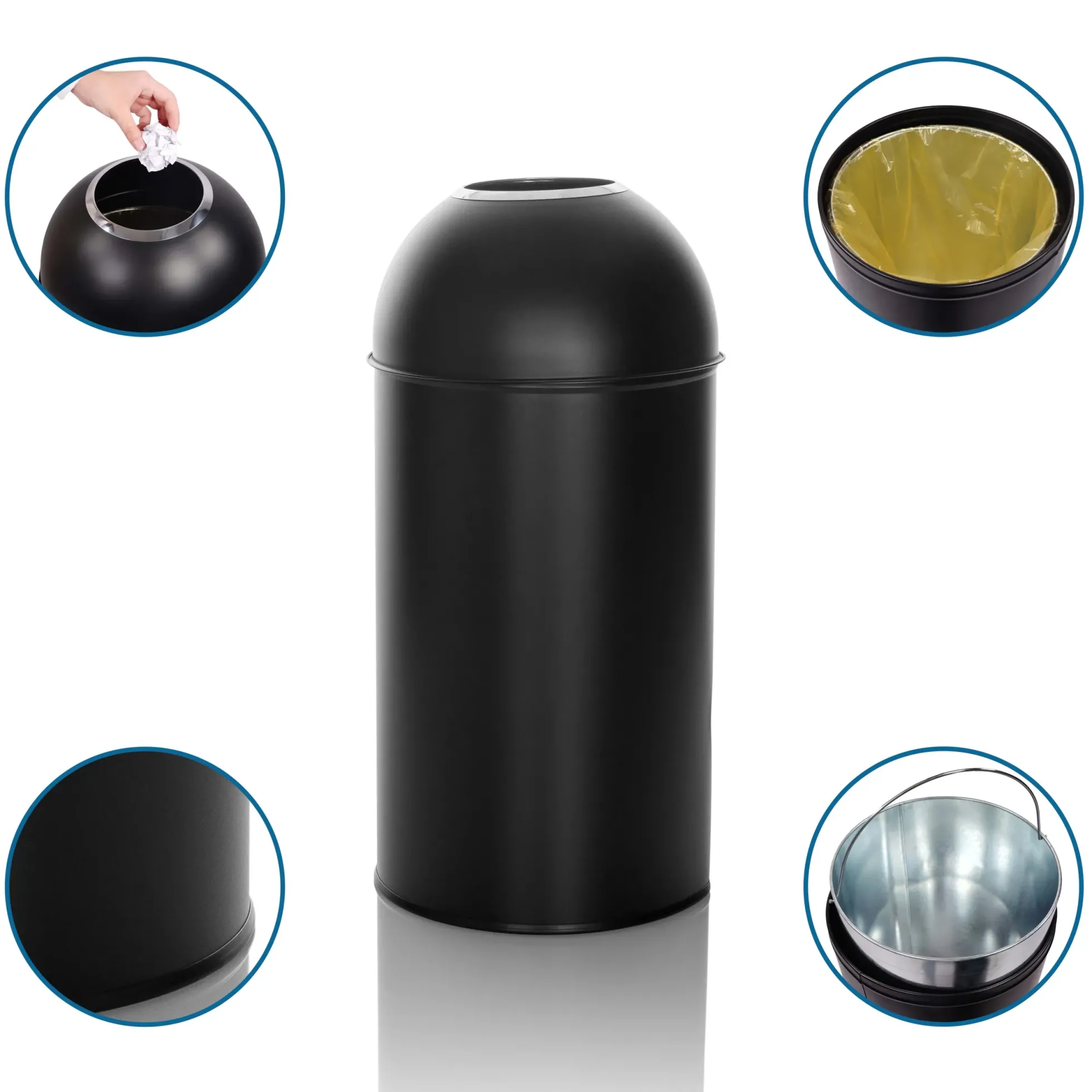 CLEAN OR 50 | 50L - Mülleimer Schwarz
