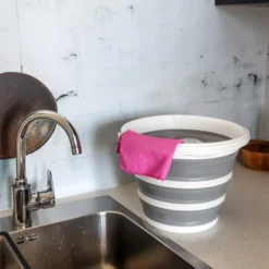 CLEAN SILR | 10L - Faltbehälter Grau/Weiß