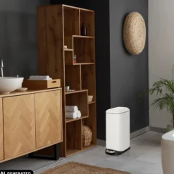 CLEAN SLIM | 20L - Mülleimer Weiß