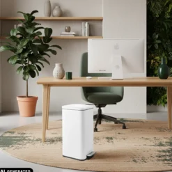 Clean Square | 30L - Mülleimer Weiß