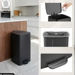 Clean Step 4 | 60L - Mülleimer Schwarz