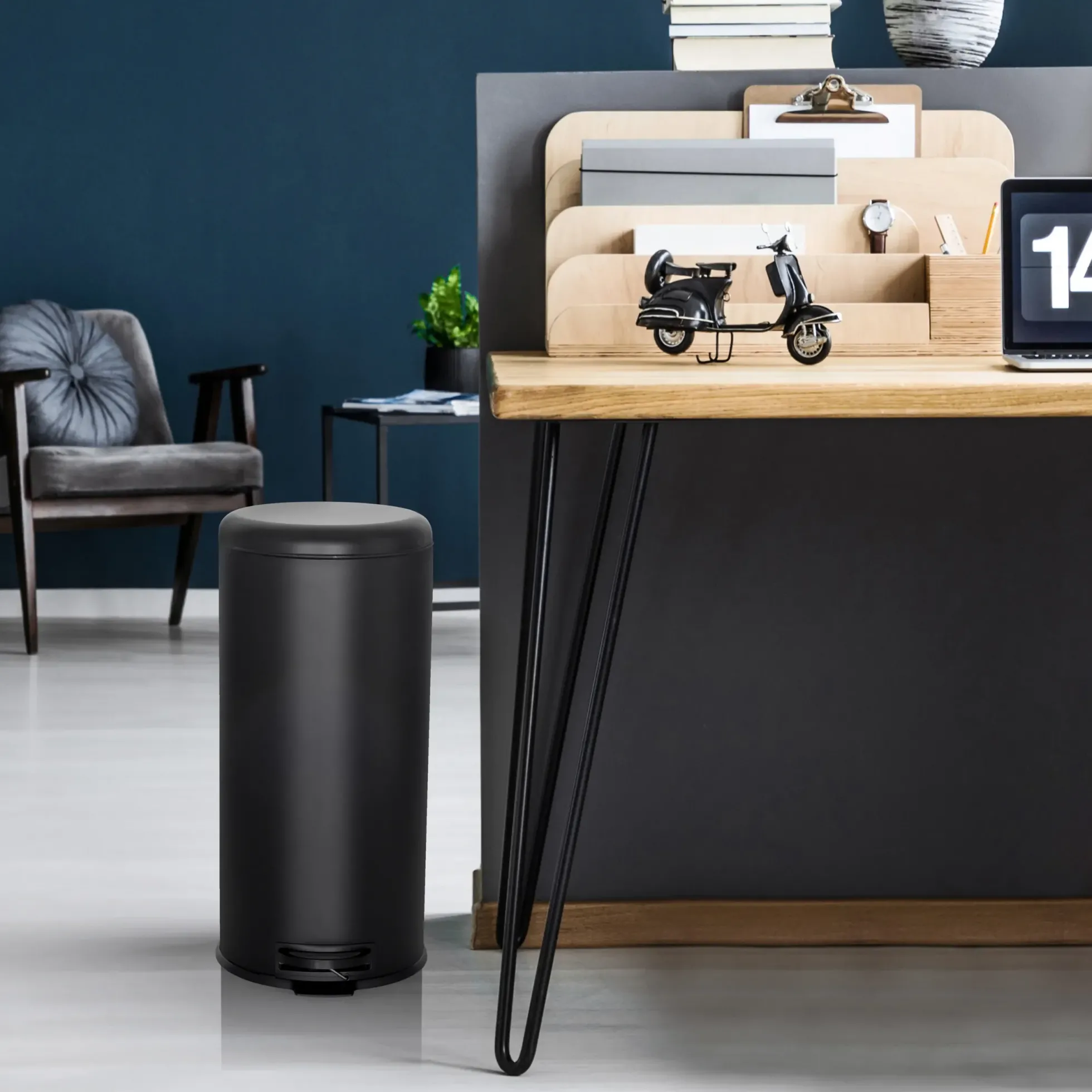 CLEAN STEP | 30L - Mülleimer Schwarz