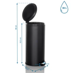 CLEAN STEP | 30L - Mülleimer Schwarz