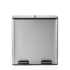 Clean 13 S | 2 x 30L - Mülleimer Silber