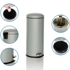 CLEAN VIII | 30L - Mülleimer Grau