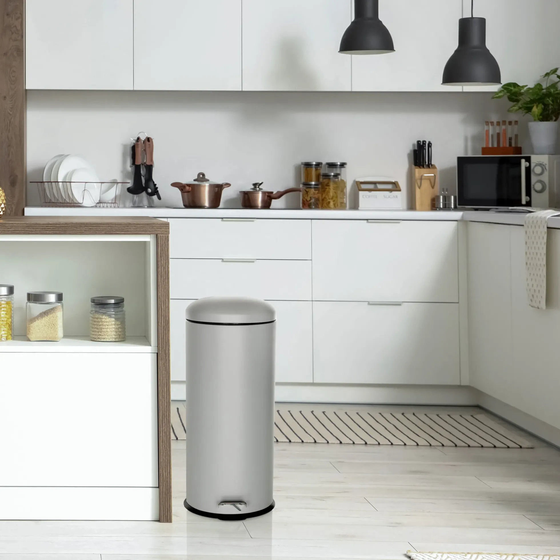 CLEAN VIII | 30L - Mülleimer Grau