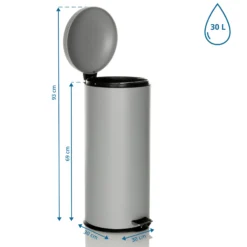 CLEAN VIII | 30L - Mülleimer Grau