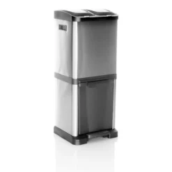 CLEAN VII | 2 x 8L | 1 x 16L - Mülleimer Silber