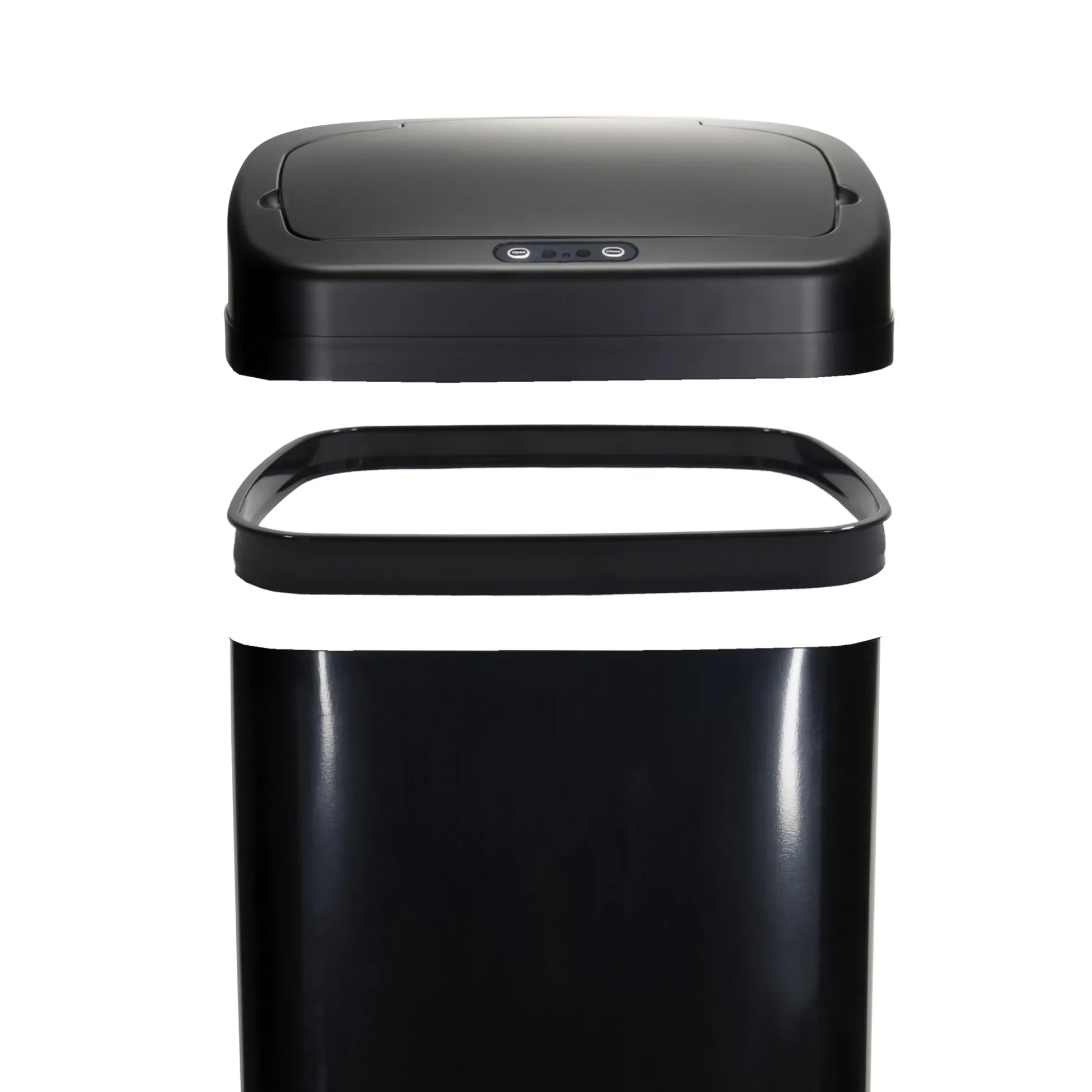 CLEAN V | 50L - Sensor-Mülleimer Schwarz