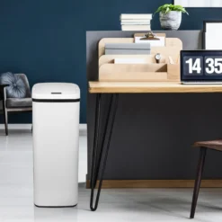 CLEAN V | 50L - Sensor-Mülleimer Weiß