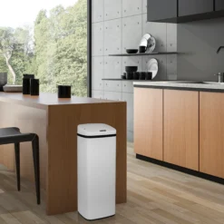 CLEAN V | 50L - Sensor-Mülleimer Weiß