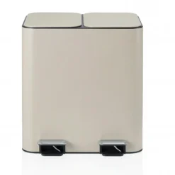 Clean 10 | 2 x 15L - Mülleimer Beige