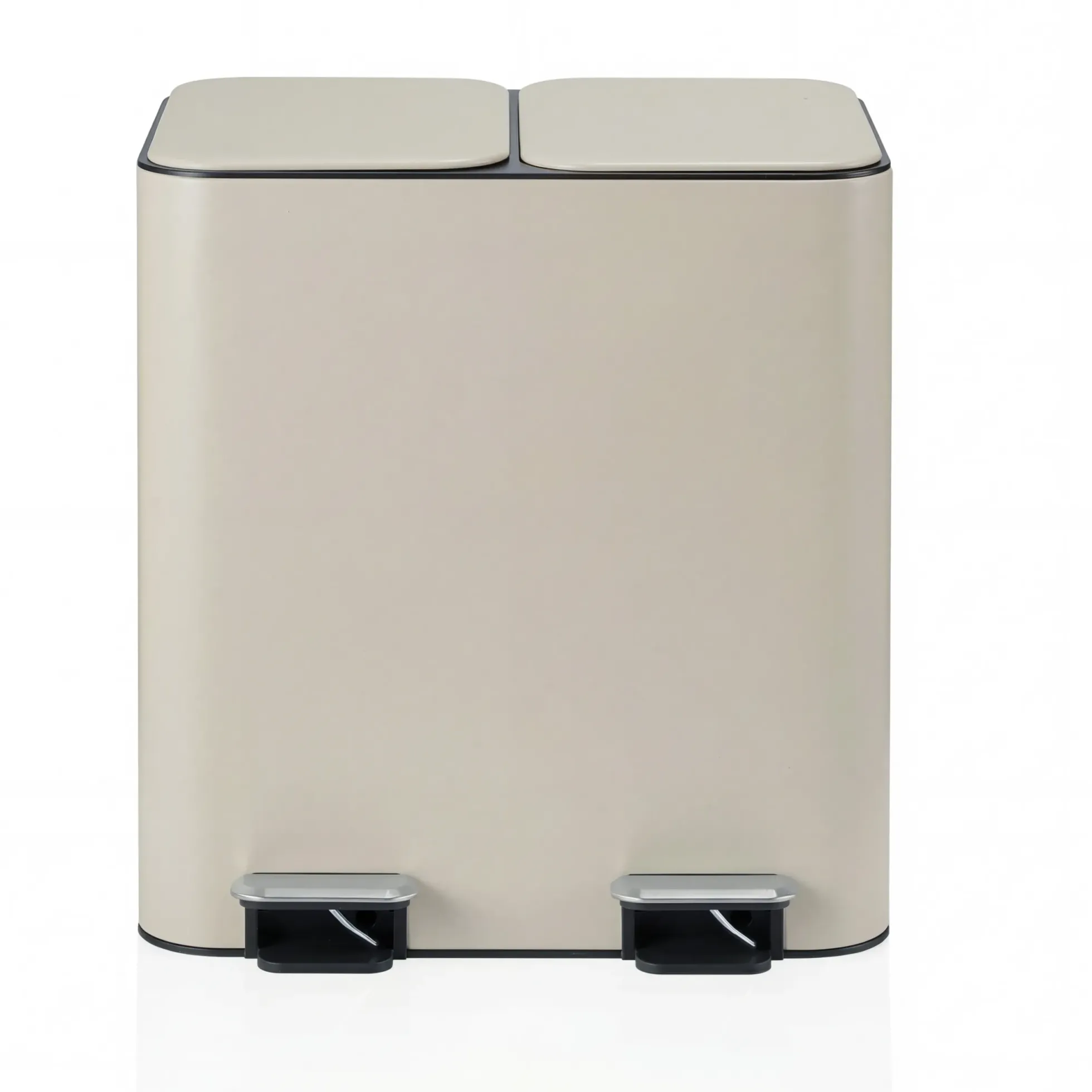 Clean 10 | 2 x 15L - Mülleimer Beige