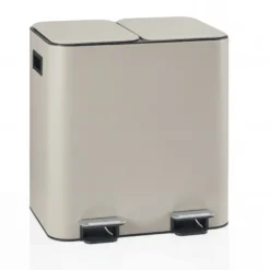 Clean 10 | 2 x 15L - Mülleimer Beige