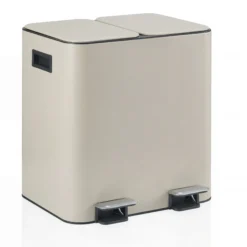 Clean 10 | 2 x 15L - Mülleimer Beige