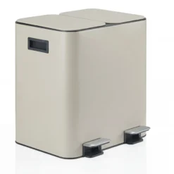 Clean 10 | 2 x 15L - Mülleimer Beige