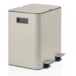 Clean 10 | 2 x 15L - Mülleimer Beige
