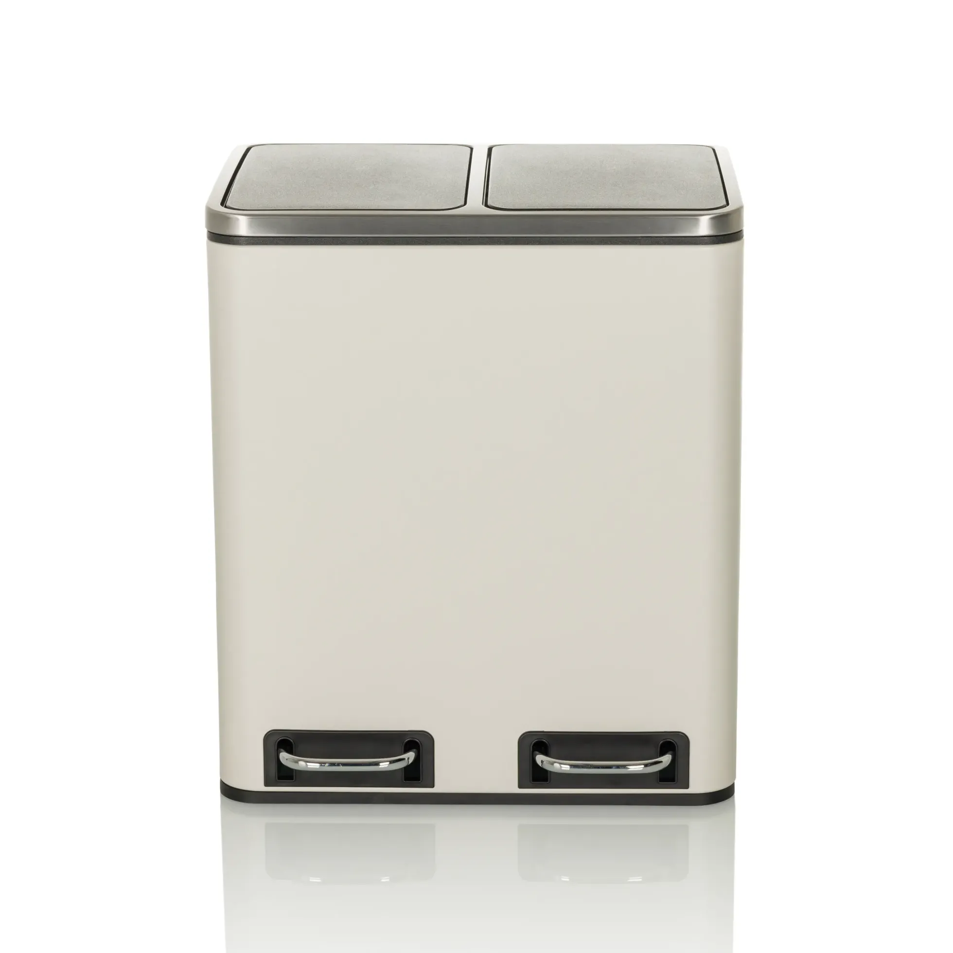 Clean 9 | 2 x 15L - Mülleimer Beige