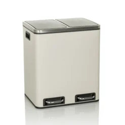 Clean 9 | 2 x 15L - Mülleimer Beige