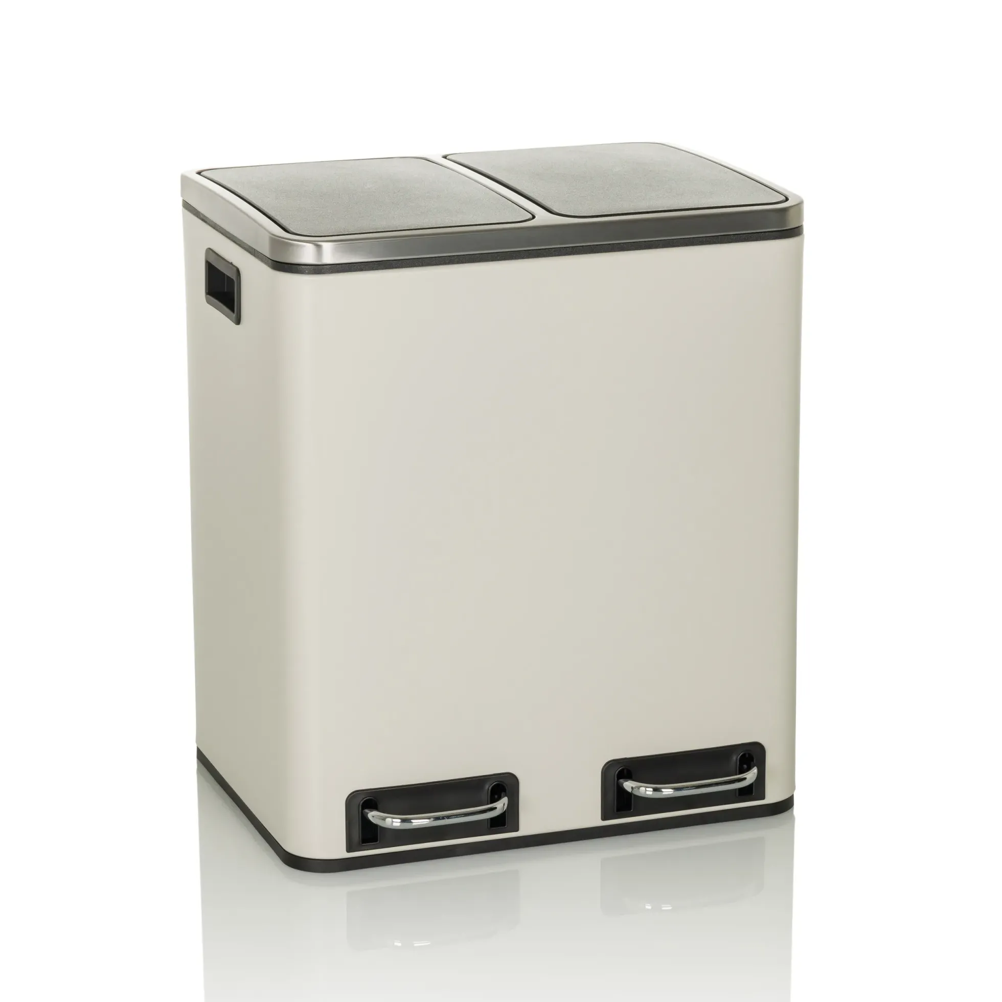 Clean 9 | 2 x 15L - Mülleimer Beige